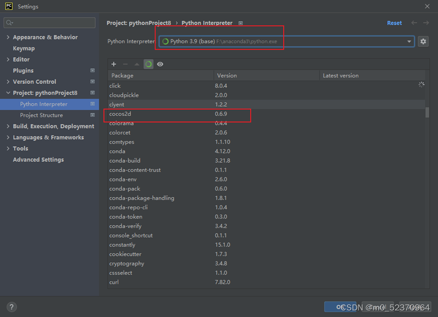 虚拟环境conda改变python版本 pycharm conda 虚拟环境_开发语言_26