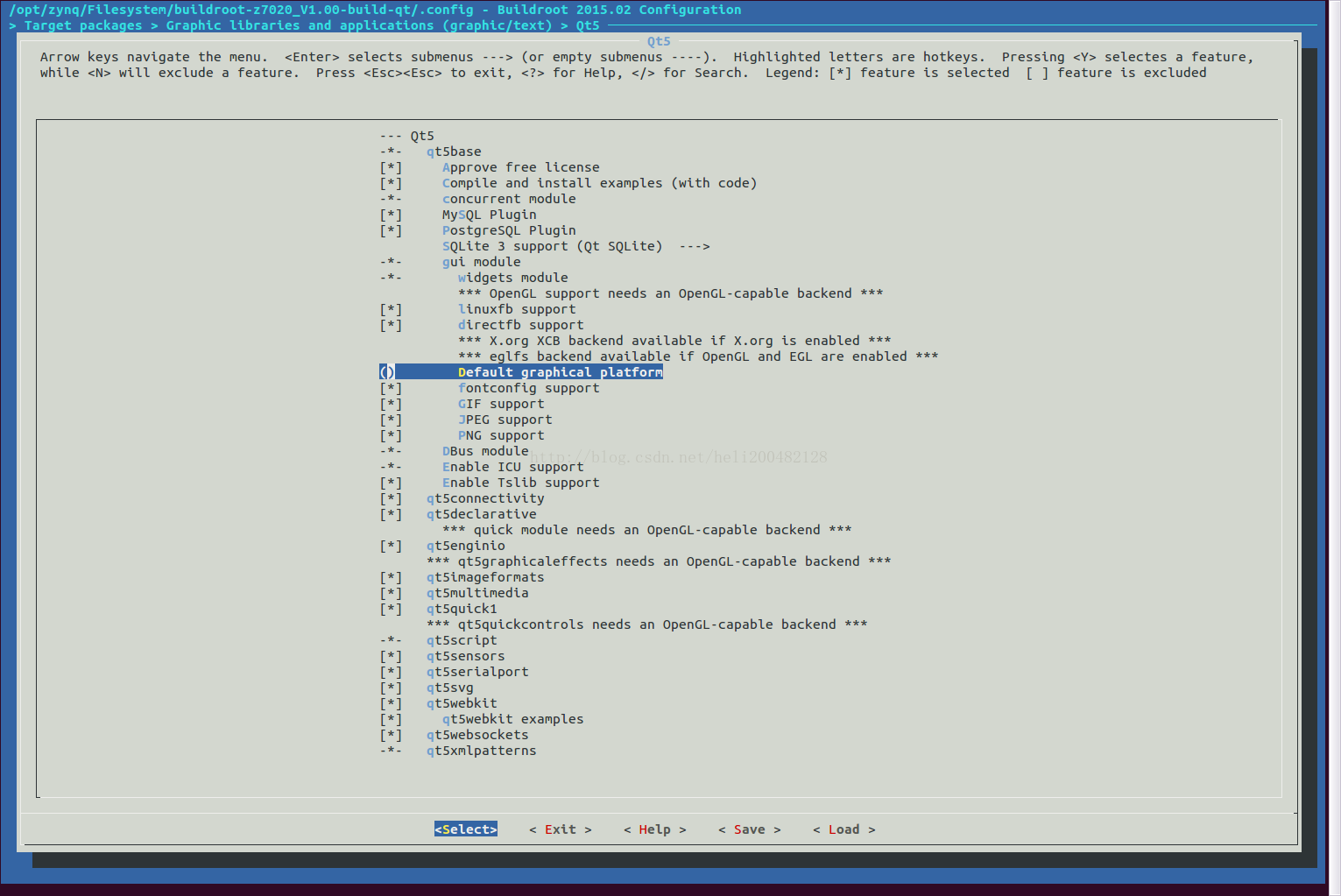 buildroot 运行 postgresql buildroot zynq_linux_02