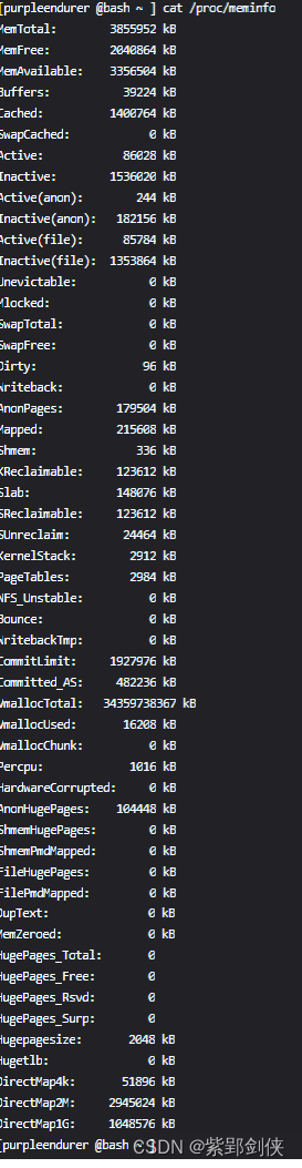 Linux shell编程学习笔记58：cat /proc/mem 获取系统内存信息_学习笔记_02