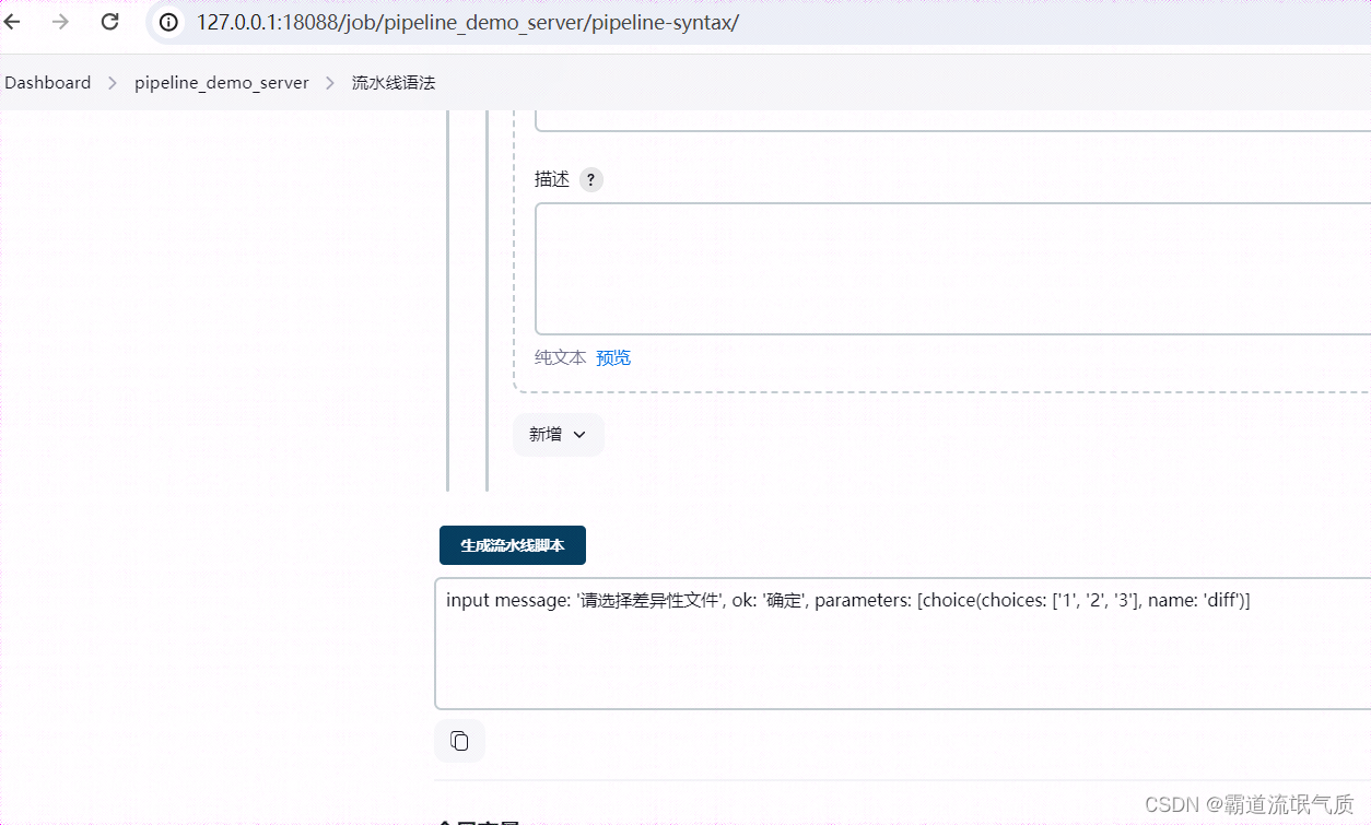 Docker中部署Jenkins+Pipline流水线基础语法入门_项目部署_13