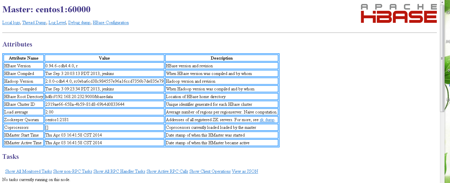 zookeeper hbase 元数据 namespace zookeeper hbase hadoop_java_02