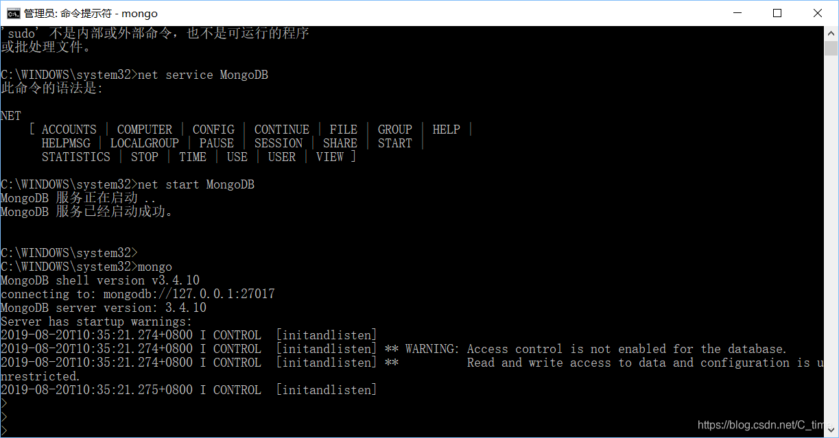 window 本地cmd连接 mongodb cmd怎么打开mongodb_服务器_06