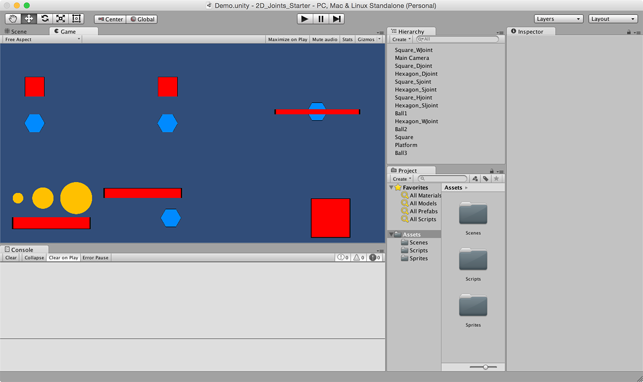 unity2d 相撞 unity2d物理碰撞_joint2D