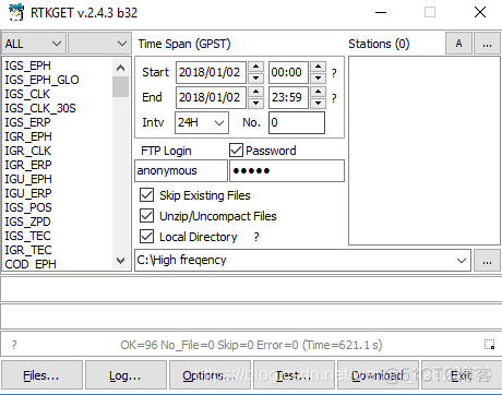 android gnss数据流程 gnss数据下载步骤_rtkget