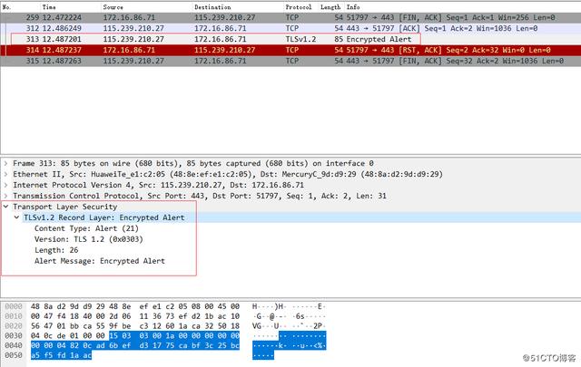 Wireshark SMTP wireshark smtp怎么看服务器地址_SSL_15