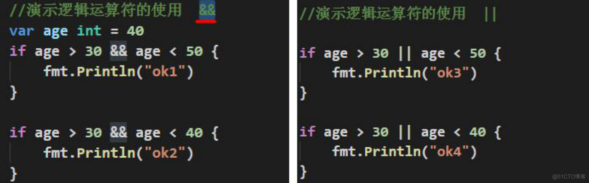 golang func前的括号和后的括号 golang运算符优先级_运算符_09