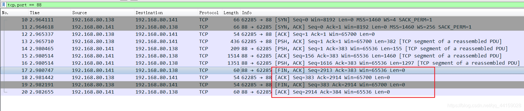 wireshark rtp流分析 显示时间 wireshark分析tcp视频流_四次挥手_05