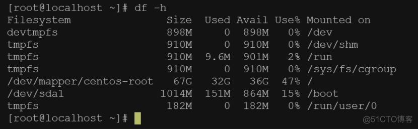 centos 未分区磁盘 centos查看未分配空间_centos 未分区磁盘_03