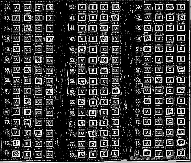 python 答题卡识别源码 opencv 答题卡_机器视觉_06