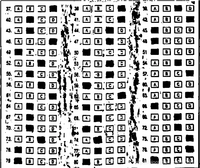 python 答题卡识别源码 opencv 答题卡_python 答题卡识别源码_07