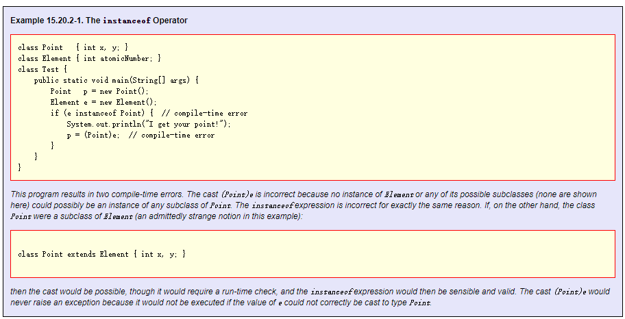 java 关键字const java 关键字报错_instanceof java 报错