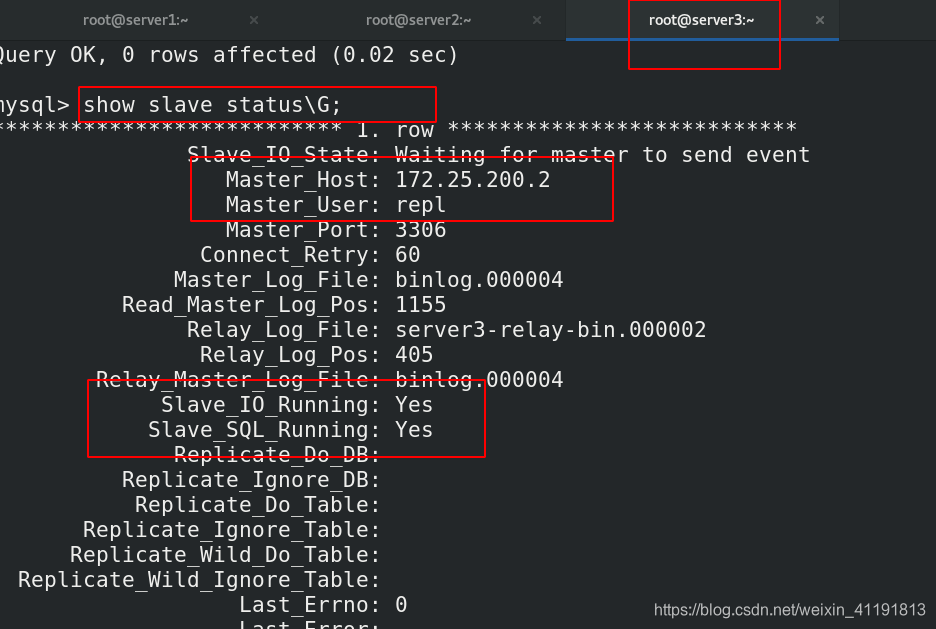 MySQL 的级联复制 mysql 级联从库_MySQL 的级联复制_05