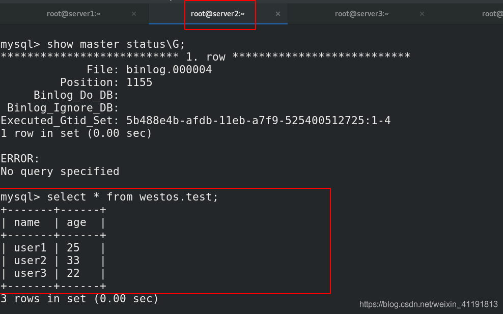 MySQL 的级联复制 mysql 级联从库_数据库_07