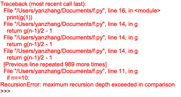 python中循环和递归的区别 python中递归程序_调用函数_02