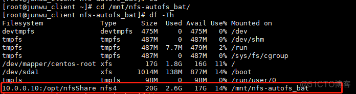 查看nfs挂载点 查看nfs 挂载列表_服务端_10