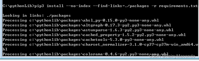 没有网络连接可以使用镜像安装python吗 不联网安装python_tensorflow_12