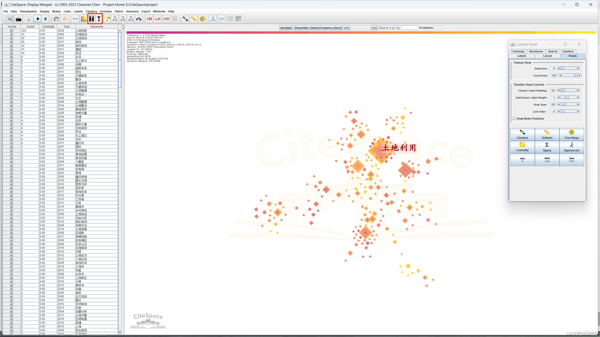 citespace可视化按钮不亮 citespace可视化界面_信息可视化_28