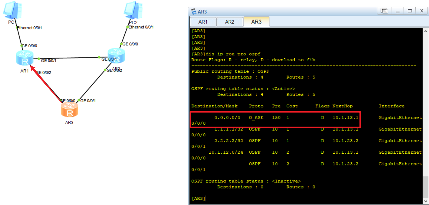 ospf里宣告路由network 和BGP里宣告路由network 有什么区别 ospf路由宣告的方法_OSPF_06