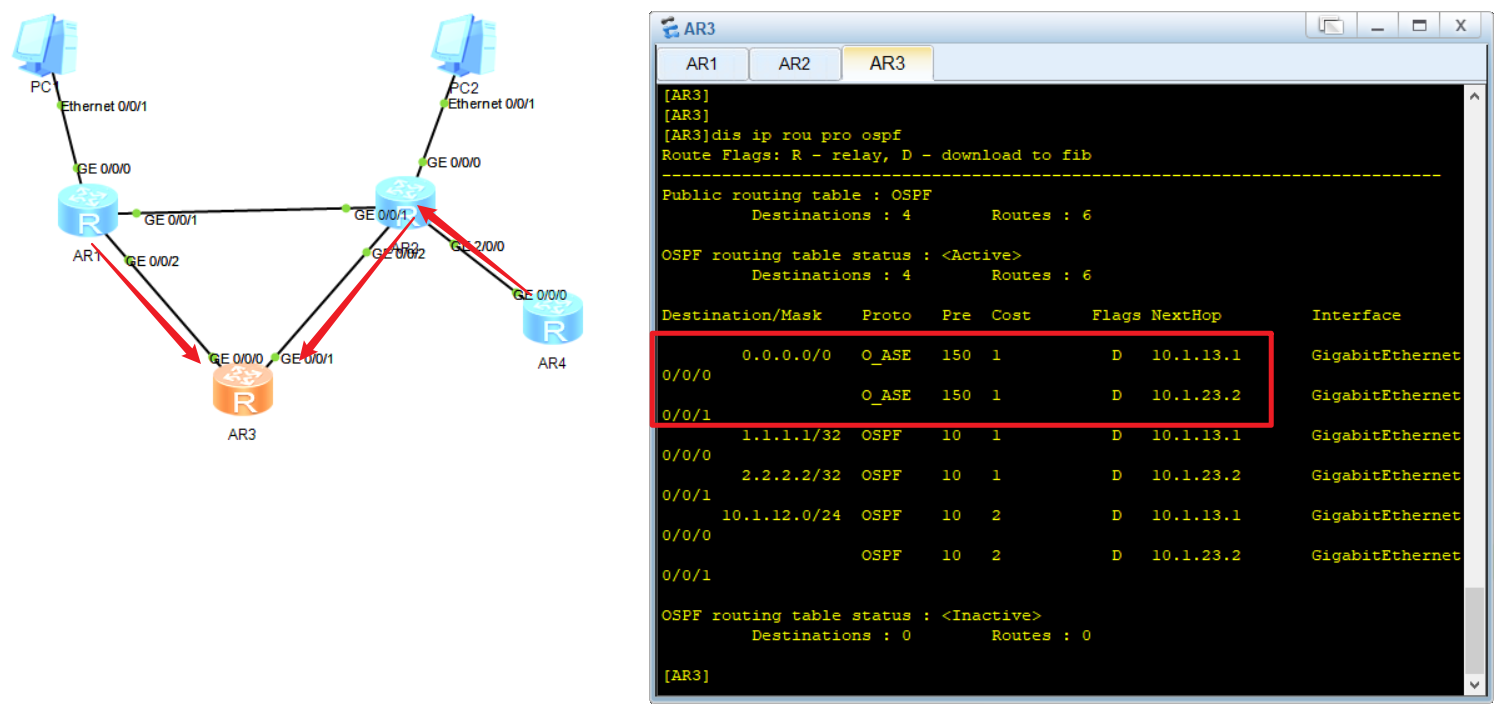 ospf里宣告路由network 和BGP里宣告路由network 有什么区别 ospf路由宣告的方法_网络_08