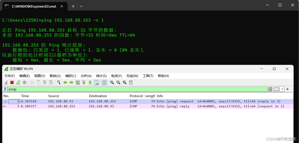 mpls ping抓包 icmp抓包实验_计算机网络_04