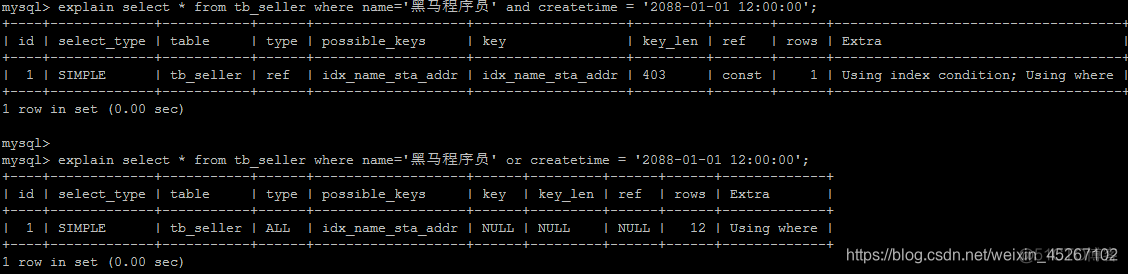 mysql创建时间字段的索引语句 mysql时间索引的使用_MySQL_16