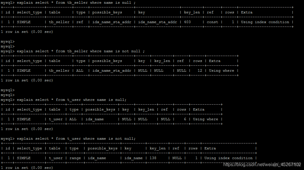 mysql创建时间字段的索引语句 mysql时间索引的使用_mysql_20