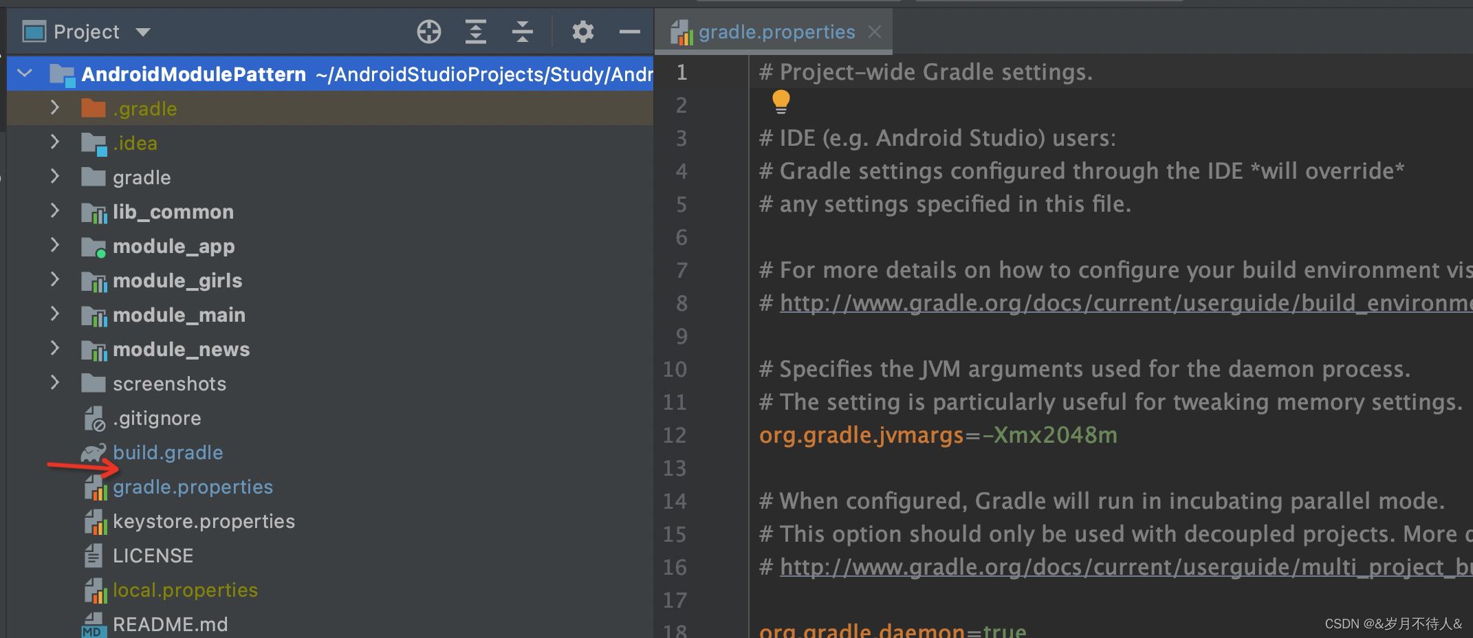 Android 新建的工程 gradle 找不到 gradle.properties找不到_Android