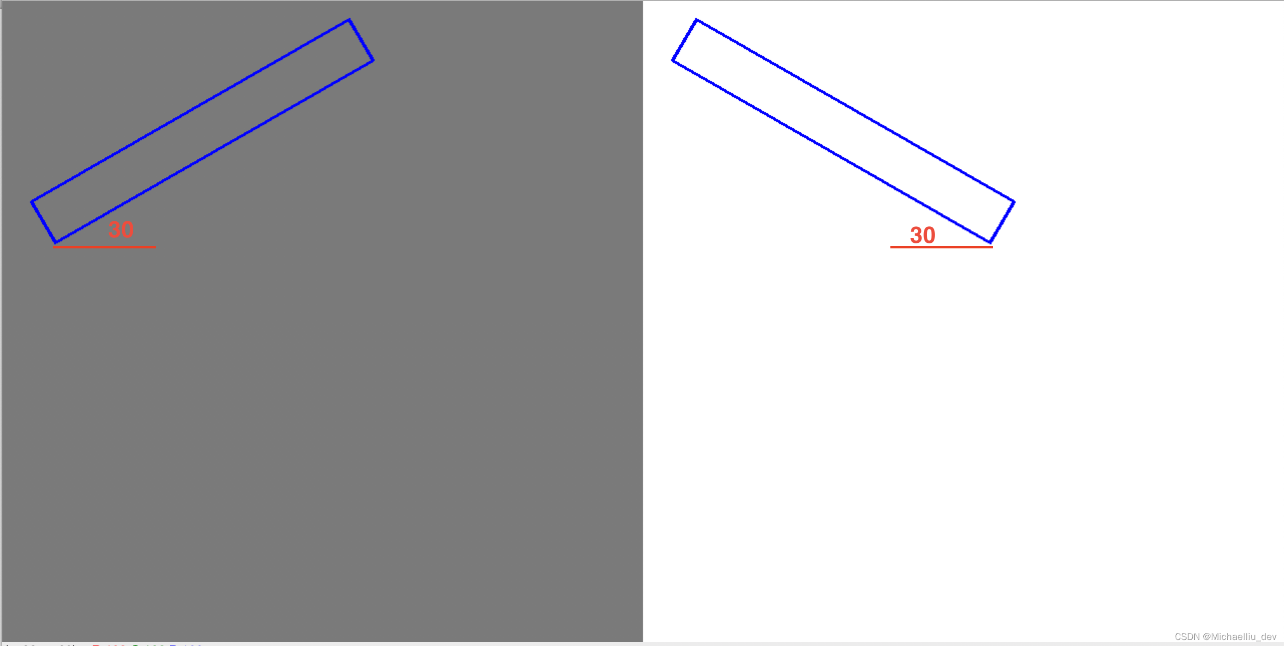 OpenCV模板匹配求坐标和旋转角度 opencv 角度_python