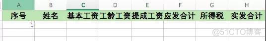 工资表怎么设计 mysql excel设计工资表_excel表头_10
