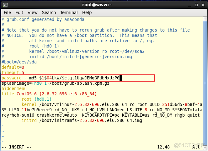 zabbix linux 后台密码修改 linux系统 修改密码_加载_12