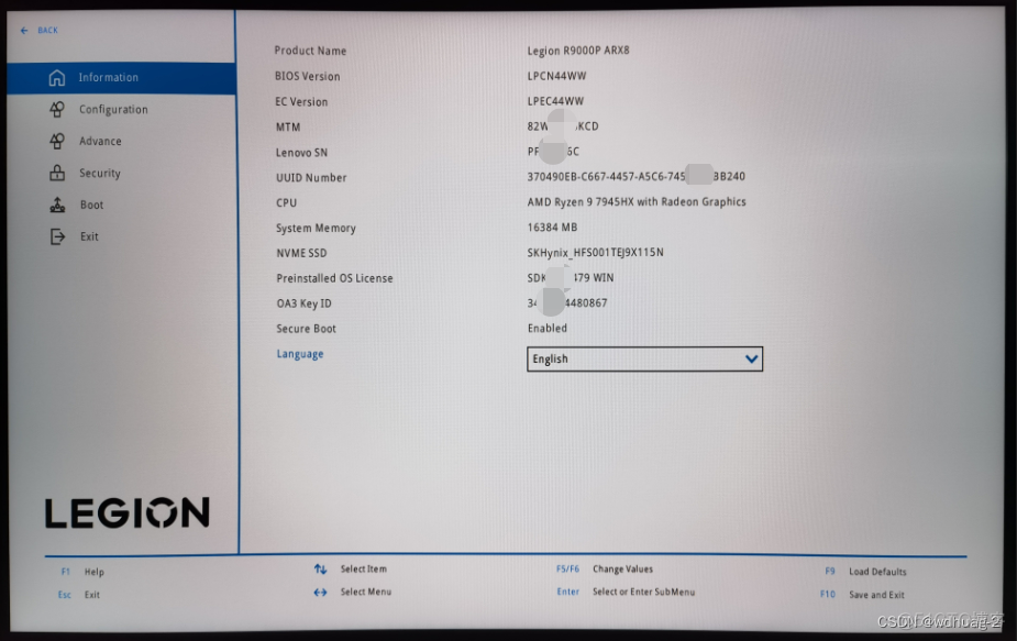 拯救者 bios 关闭 超频 拯救者恢复默认超频_R9000P_38