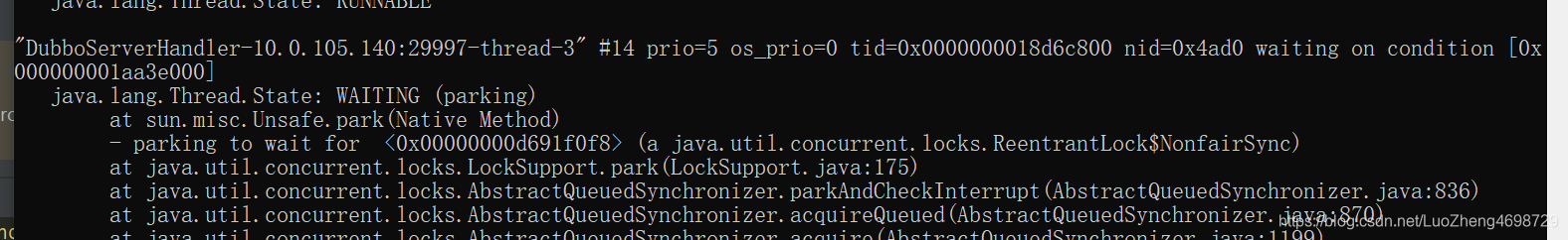 java 线程 堆栈 有很多 BLOCKED java线程堆栈分析_线程状态_03