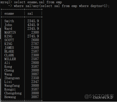 头歌MySQL数据库实验三数据查询二答案 sql数据查询实验报告_sql_26