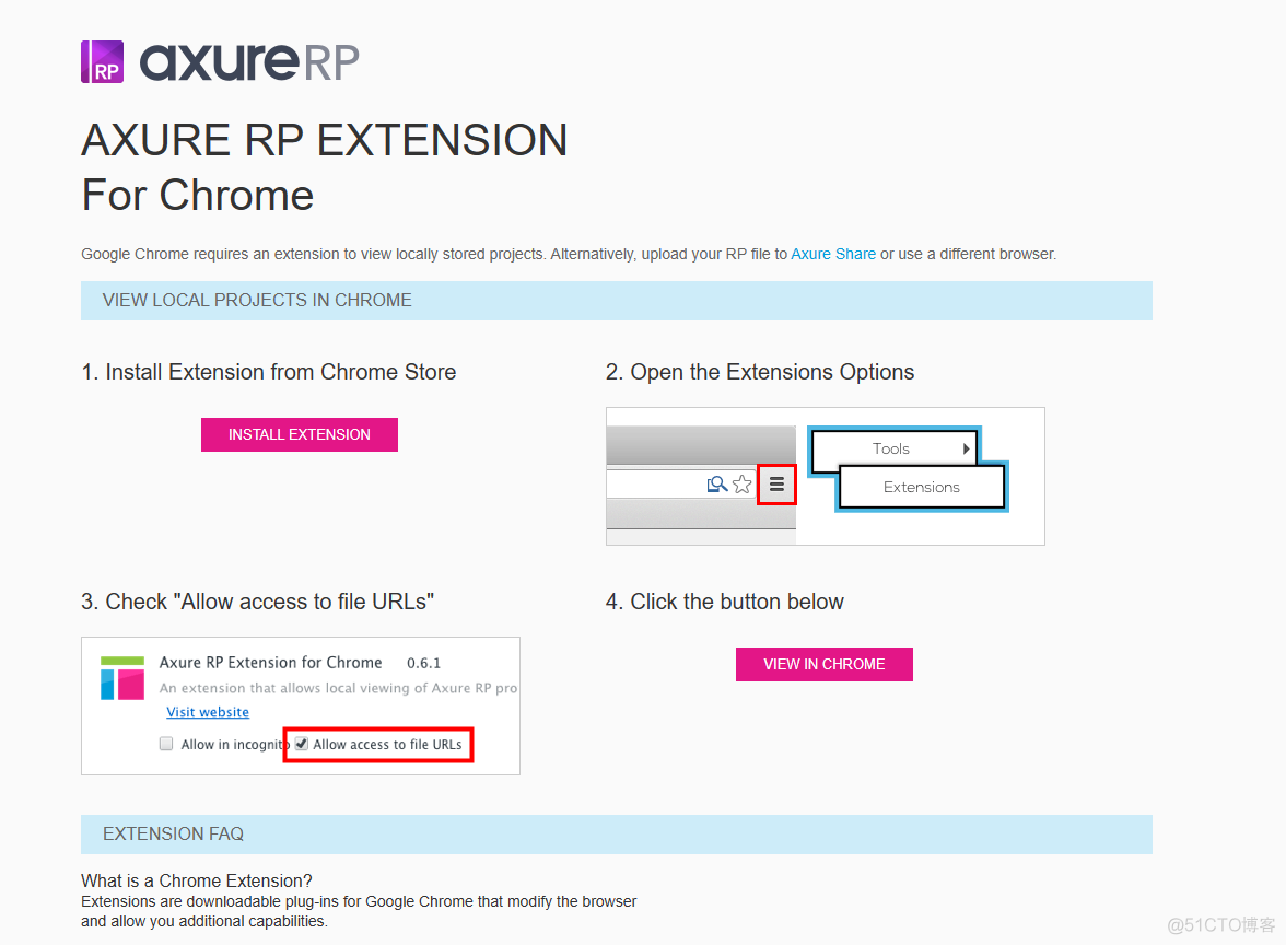 AXURE RP EXTENSION For Chrome 问题解决_开发者模式