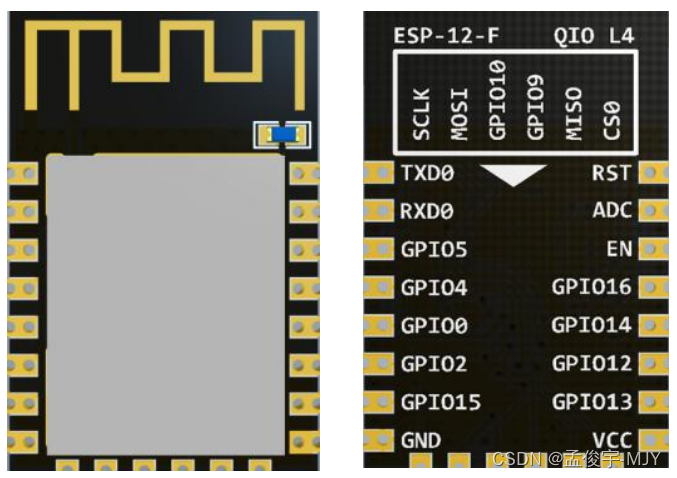 esp8266 12E 灯的引脚 esp8266 12f引脚图及其功能_低功耗_03