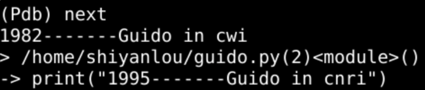 Python里面打断电 python怎样设置断点_vim_11