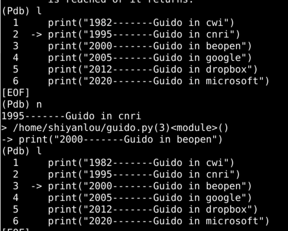 Python里面打断电 python怎样设置断点_vim_12