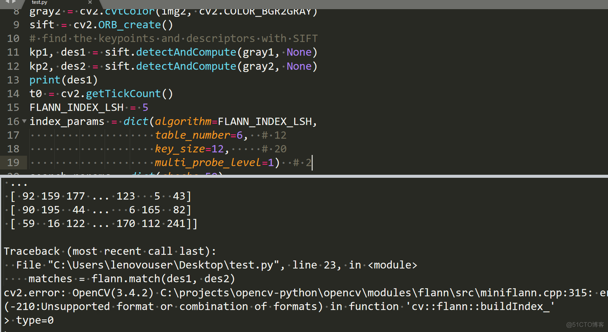 python中如何两个矩阵元组 python求两个矩阵的和_特征点_09