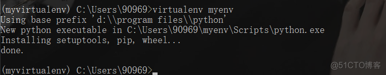 cmd切换conda python虚拟环境 cmd进入python虚拟环境_virtualenv