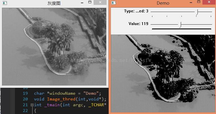 Opencv阈值大jin算法 opencv动态阈值_像素点_12