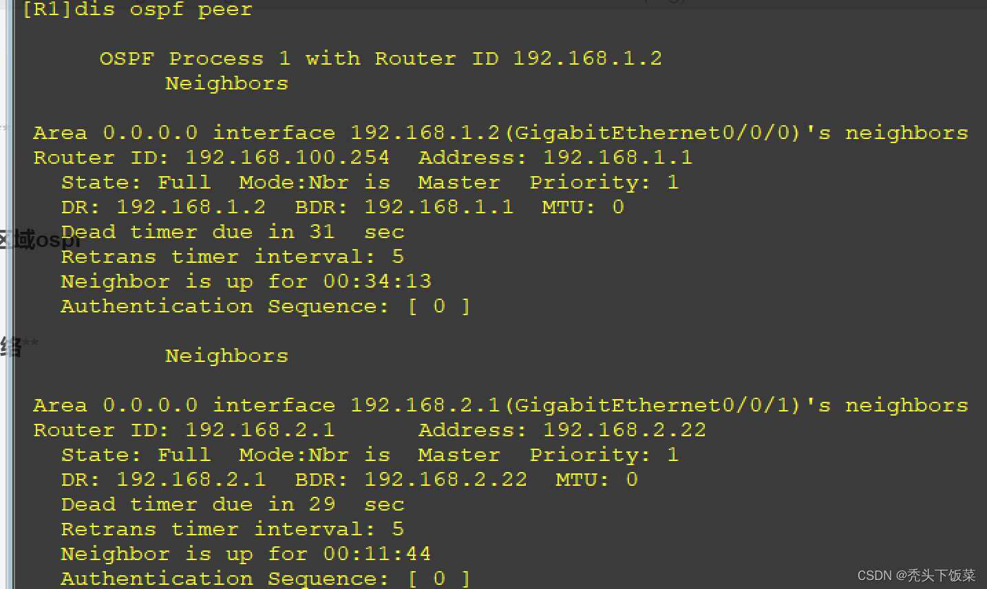 ensp ospf交换机简单配置 ensp配置ospf路由协议命令_路由表_06