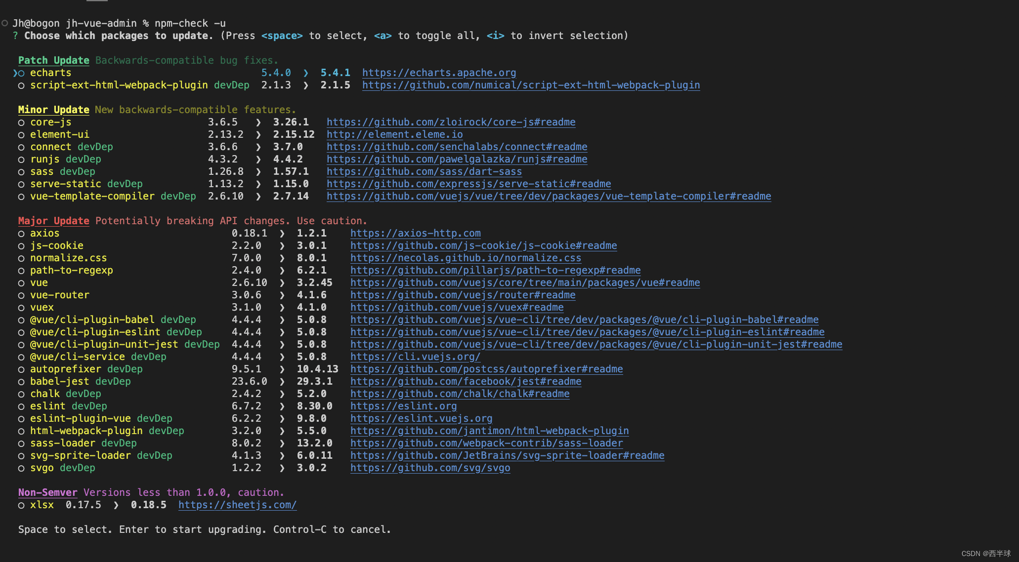 yarn 升级依赖为最新 npm更新依赖包_npm_03