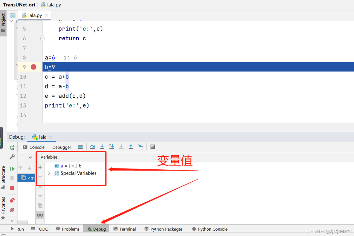 liux 怎么debug python代码 debug pycharm_码字_05