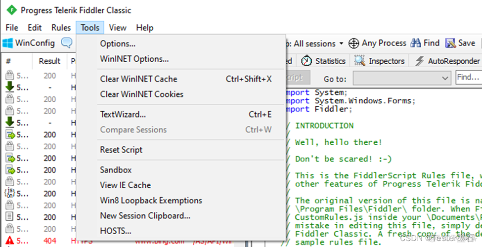 fiddler抓包转成python fiddler 抓包_fiddler_12