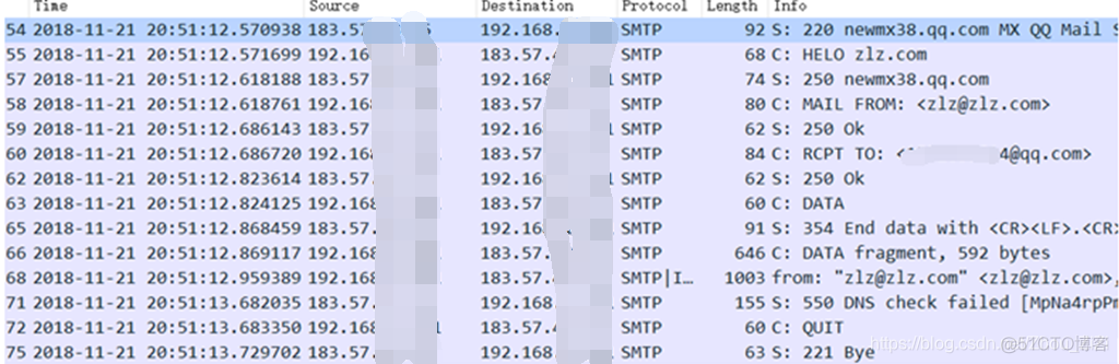 wireshark smtp协议 wireshark捕获smtp_SMTP_16