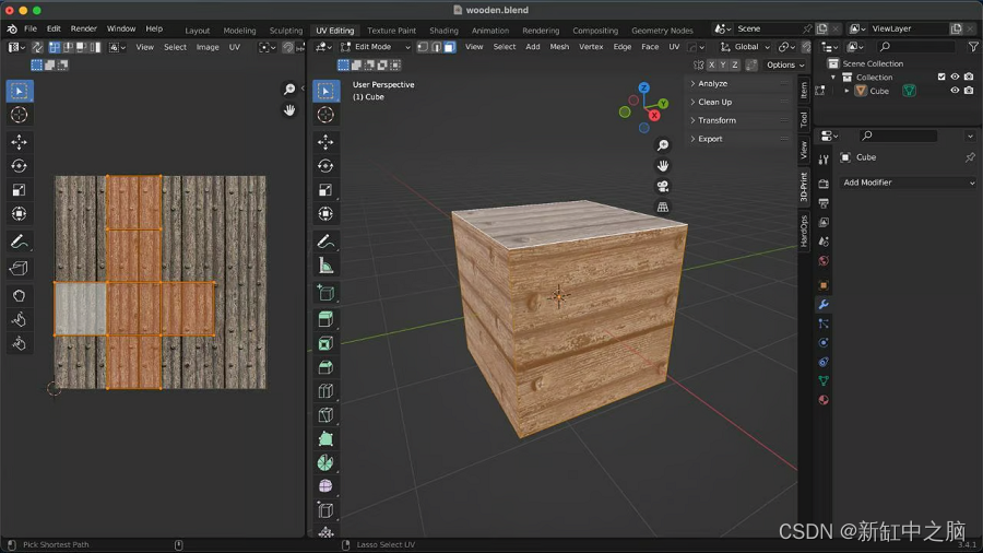 blender加入图像纹理变深 blender添加纹理_uv_02