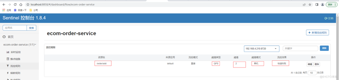 SpringCloudAlibaba 整合 SpringSecurity springcloud整合sentinel_流量控制_46