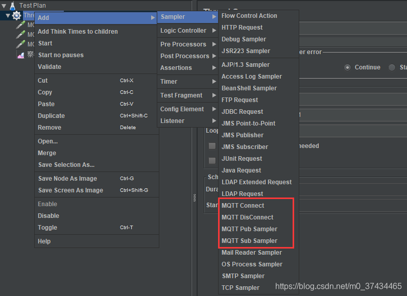 java mqtt 启动接收消息就断开连接 mqtt jmeter_上传_02