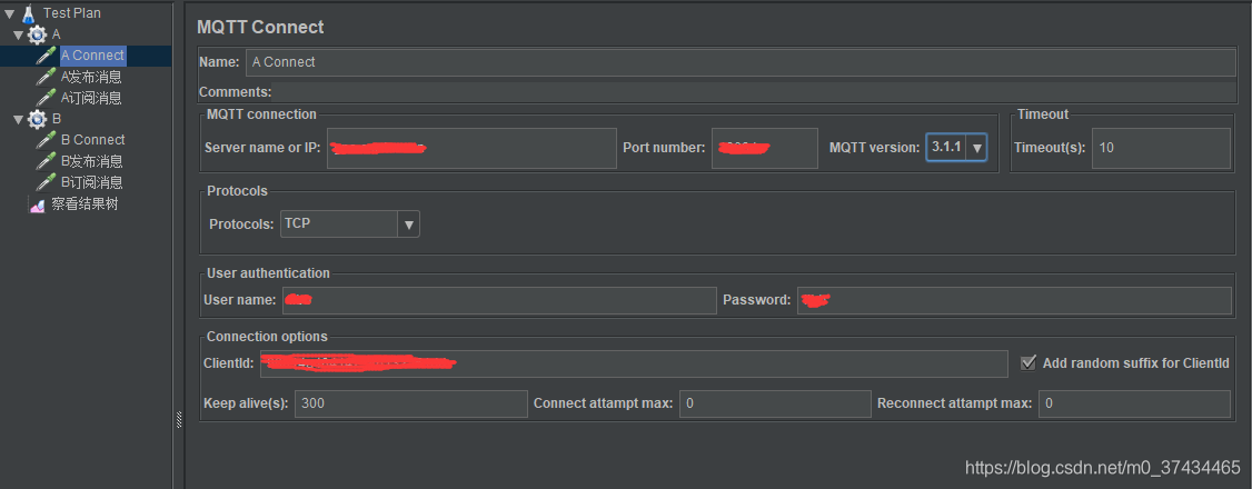 java mqtt 启动接收消息就断开连接 mqtt jmeter_上传_03