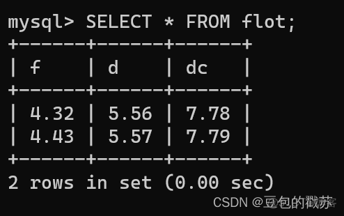 MySQL 整数 Like mysql中整数类型_mysql_07